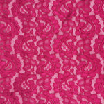 Paisley Corded Lace - Cerise - Sold by Half Metre