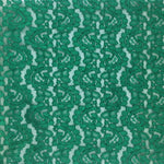 Paisley Corded Lace - Emerald - Sold by Half Metre