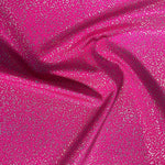 Nylon Spandex - Hologram Sheen - Flo Pink - Sold By Half Metre
