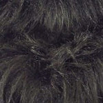 Long Pile Faux Fur - Black - Sold By Half Metre