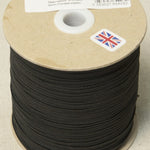 5mm Wide Knitted Elastic - Black