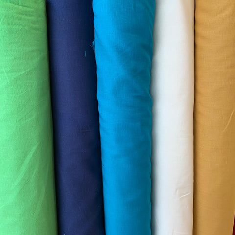 100% Cotton 60" Wide Plain - Select Colour 2 - Sold by Half Metre
