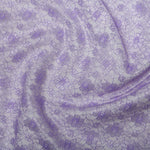 Floral Lace Polyester Fabric 45” Wide 112cm - Per Metre LILAC