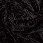 Crushed Velvet Fabric Material - Costumes Tablecloths Craft fairs Display Tables BLACK - Per 0.5 Metre 