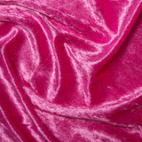 Crushed Velvet Fabric Material - Costumes Tablecloths Craft fairs Display Tables CERISE - Per 0.5 Metre 