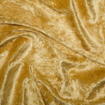 Crushed Velvet Fabric Material - Costumes Tablecloths Craft fairs Display Tables GOLD - Per 0.5 Metre 