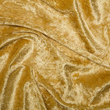 Crushed Velvet Fabric Material - Costumes Tablecloths Craft fairs Display Tables GOLD - Per 0.5 Metre 