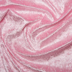 Crushed Velvet Fabric Material - Costumes Tablecloths Craft fairs Display Tables PINK - Per 0.5 Metre 
