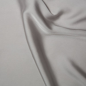 Silky Satin - Silver - Sold By Half Metre