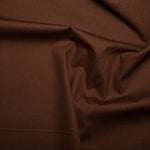 Poplin Plain 100% Cotton Fabric 44" Wide 112cm Brown