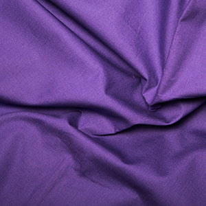 Poplin Plain 100% Cotton Fabric 44" Wide 112cm Purple