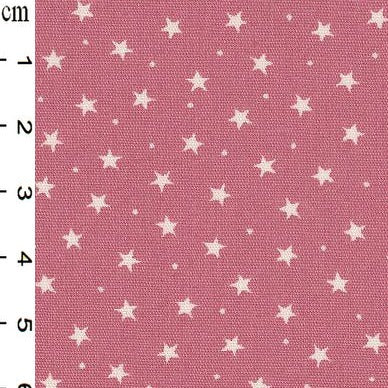 100% Cotton Poplin -Dusky Pink Mini Star - Sold by Half Metre