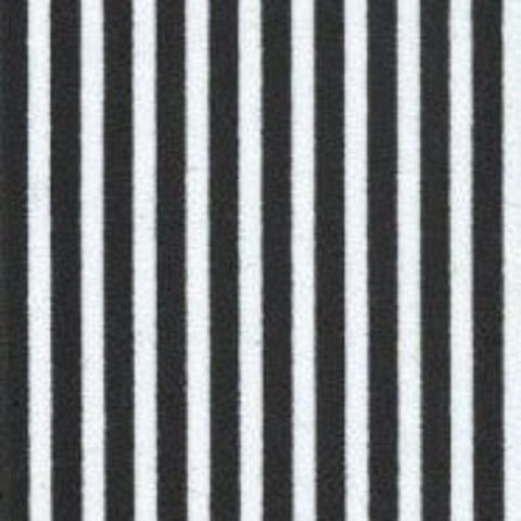 Black and white stripe 100% cotton perfect for summer clothes crafts dresses tops Kayes Textiles dressmaking Southend Westcliff sewing fabric shops cool clothes Metre discount cheap 
