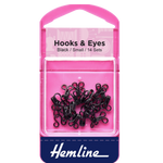 Hooks & Eyes - Small/Black