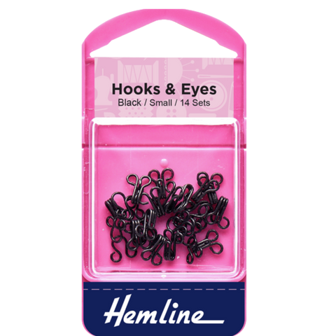 Hooks & Eyes - Small/Black