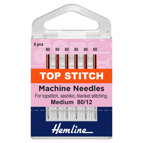 Machine Needles - Topstitch 80/12