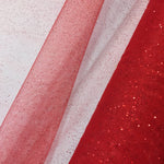 Glitter Net - Red - Sold By Half Metre