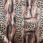 Stretch Velour - Digital Animal Print - Tan - £8.00 Per Metre - Sold By Half Meter