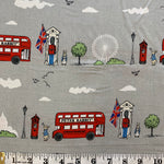 100% Cotton - Peter Rabbit's Bus Ride to Buckingham Palace - Sold By Half Metre