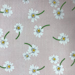 Polycotton Print - Daisy - Pink - Sold by Half Metre