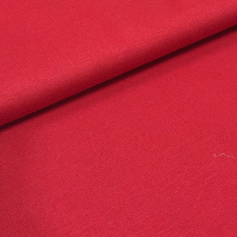 Ponte Roma Jersey - Red - Sold By Half Meter