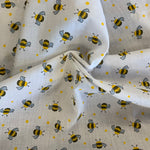 bee spot polycotton fabric