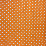 Polycotton Spot Fabric - Per 0.5 Metre Orange