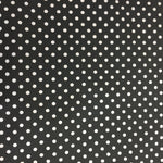 Polycotton Spot Fabric - Per 0.5 Metre Black