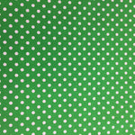 Polycotton Spot Fabric - Per 0.5 Metre Green
