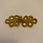 Frog Fastening Clips - 4cm - Gold