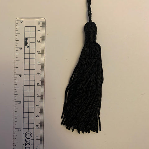 Tassels - 9cm - Corded Black