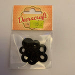 Decracraft Frog Fastening Clips - Black