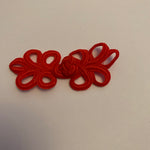 Frog Fastening Clips - 4cm - Red