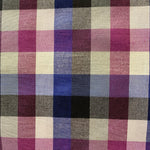 Royal and Purple Lightweight Polycotton Check - Sold by Half Metre