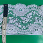 SALE Off White Embroidered Lace with Scalloped Edge - 5"/13cm Wide