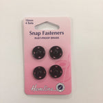 Snap Fasteners - 15mm Black