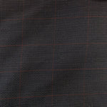 ** Remnant 200108 1.35m Super Wool and Cashmere Suiting Dark Grey Check 147cm Wide
