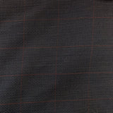 Remnant 200108 1.35m Super Wool and Cashmere Suiting Dark Grey Check 147cm Wide