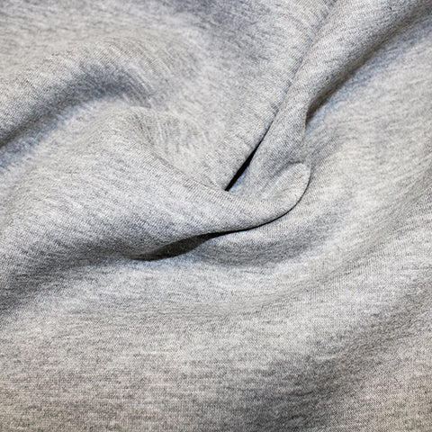Sweatshirting - Light Grey - £12.50 Per Metre - Sold by Half Metre