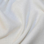 Linen Look Poly - White - Sold By Half Metre