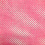 Polycotton Spot Fabric - Per 0.5 Metre Pink