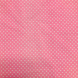 Polycotton Spot Fabric - Per 0.5 Metre Pink