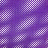 Polycotton Spot Fabric - Per 0.5 Metre Purple