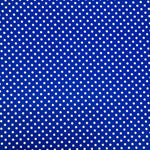 Polycotton Spot Fabric - Per 0.5 Metre Royal