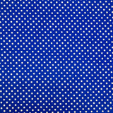 Polycotton Spot Fabric - Per 0.5 Metre Royal
