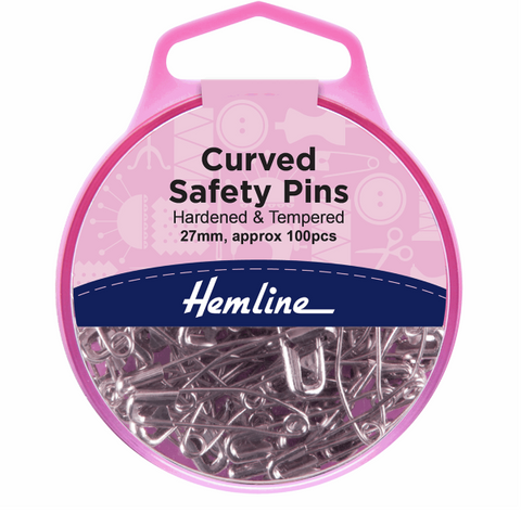 Curved Safety Pins 27mm