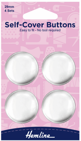 Self-Cover Buttons 29mm