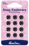 Snap Fasteners - 9mm Black