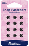 Snap Fasteners - 7mm Black