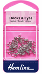 Hooks & Eyes - Small/Nickel